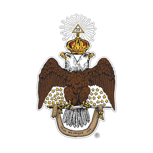  Small Decal - 33 Deus Meumque Jus