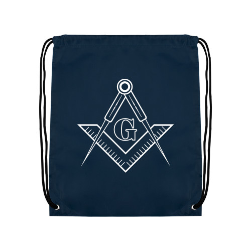  Navy Drawstring Backpack - G Compass Logo