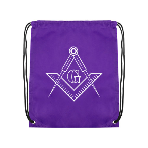  Purple Drawstring Backpack - G Compass Logo