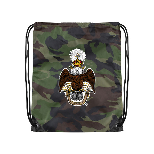  Camo Drawstring Backpack - 32 Spes Mea in Deo