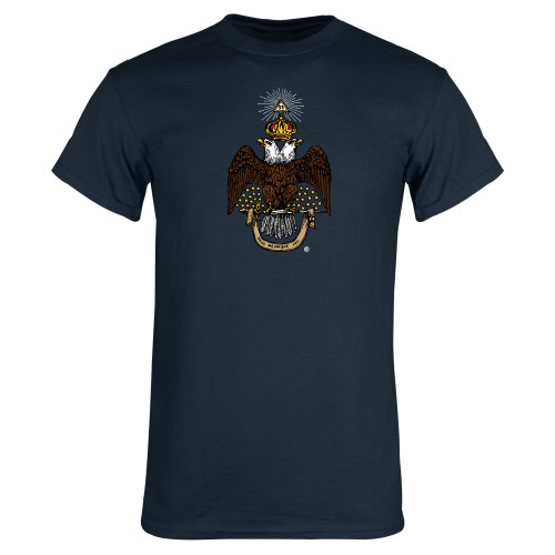  Navy T Shirt - 33 Deus Meumque Jus
