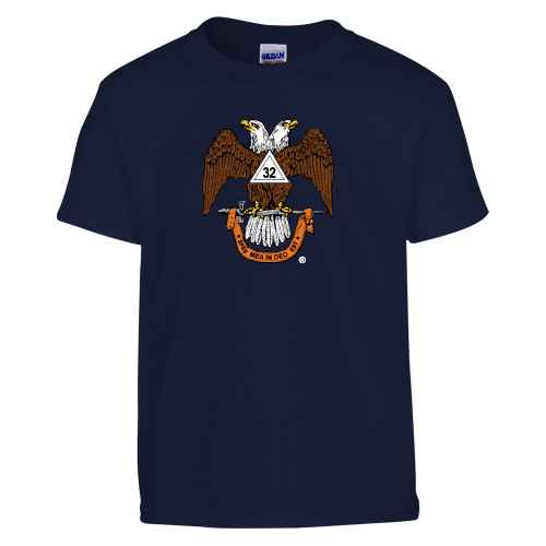  Youth Navy T Shirt - 32 Spes Mea in Deo