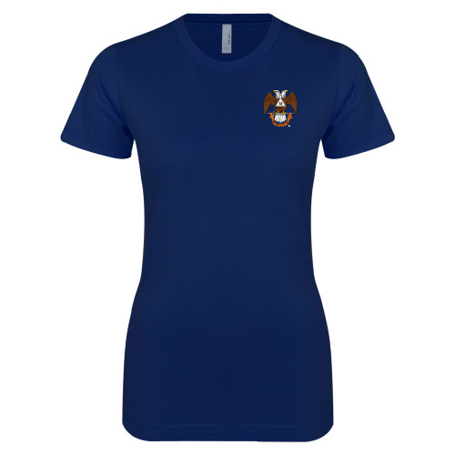  Next Level Womens Navy Boyfriend Tee - 32 Spes Mea in Deo