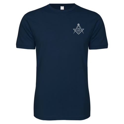  Next Level Navy SoftStyle T Shirt - G Compass Logo