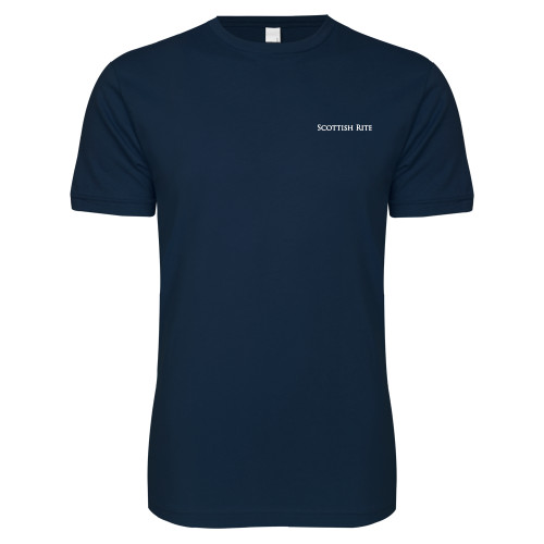  Next Level Navy SoftStyle T Shirt - Scottish Rite Wordmark