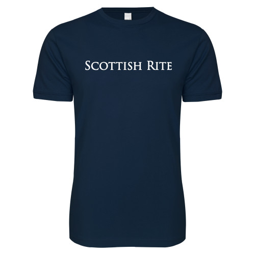  Next Level Navy SoftStyle T Shirt - Scottish Rite Wordmark