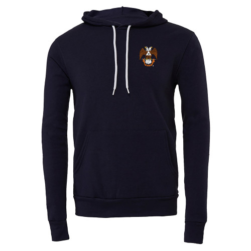  Bella + Canvas Navy Fleece Hood - 32 Spes Mea in Deo