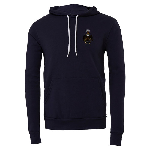  Bella + Canvas Navy Fleece Hood - 33 Deus Meumque Jus