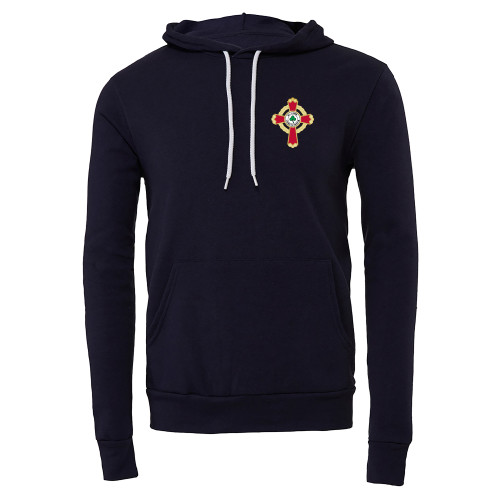 Bella + Canvas Navy Fleece Hood - Court of Honour