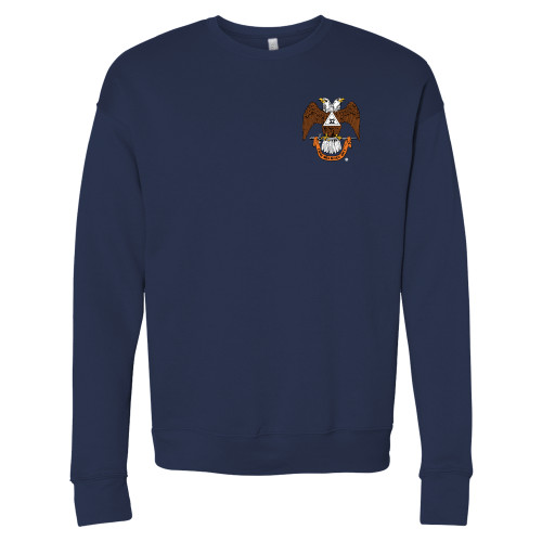  Bella + Canvas Navy Fleece Crew - 32 Spes Mea in Deo