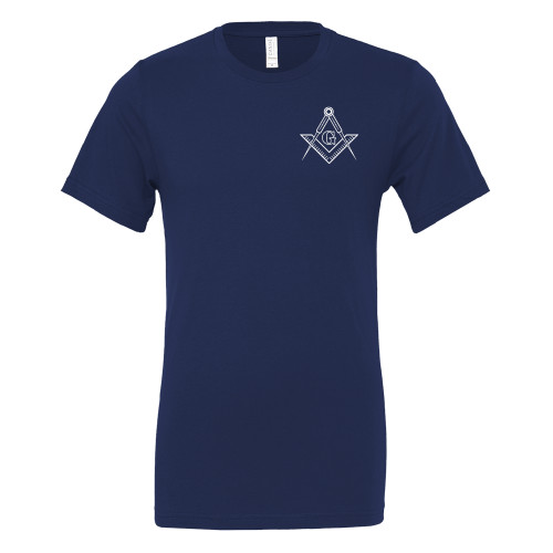  Bella + Canvas Navy Jersey Cotton T Shirt - G Compass Logo