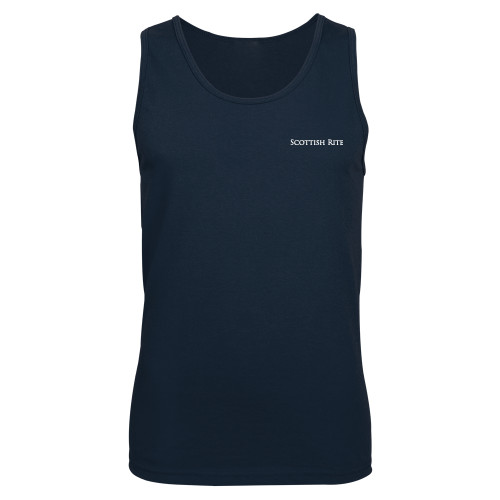  Navy Tank Top - Scottish Rite Wordmark