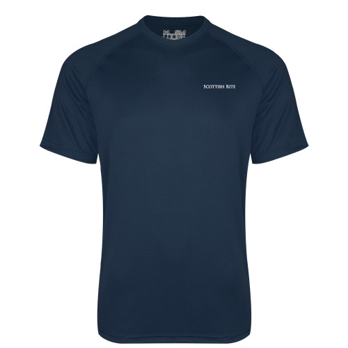  Under Armour Navy Tech Tee - Scottish Rite Wordmark