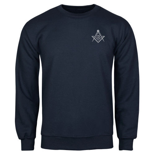  Navy Fleece Crew - G Compass Logo
