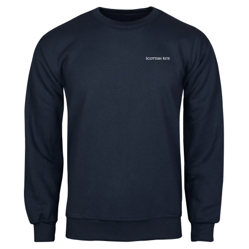  Navy Fleece Crew - Scottish Rite Wordmark