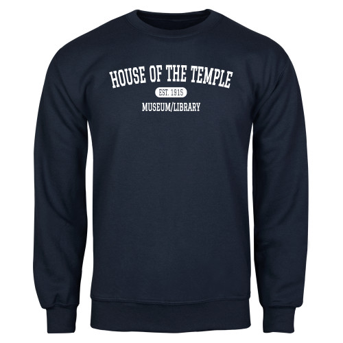  Navy Fleece Crew - House of the Temple