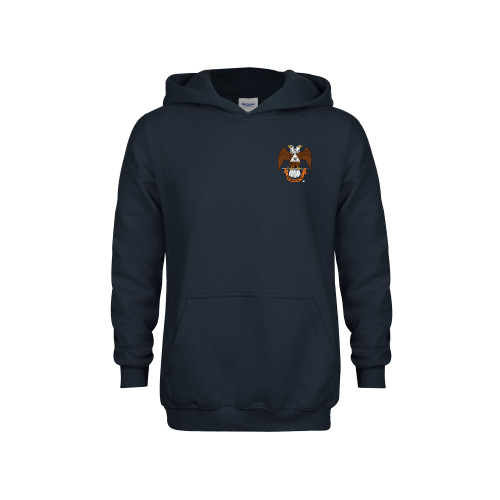 Youth Navy Fleece Hoodie - 32 Spes Mea in Deo