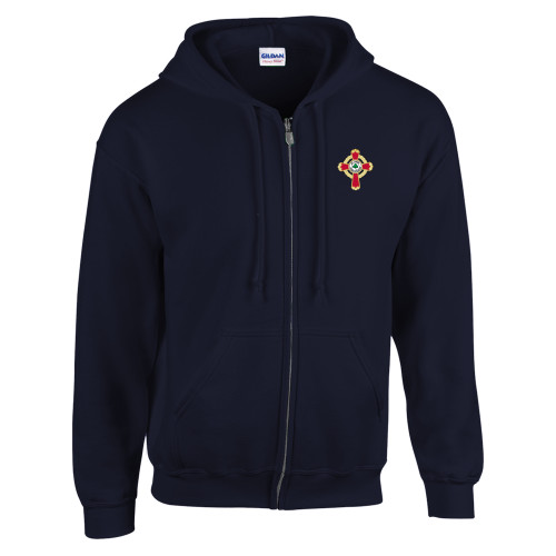  Navy Fleece Full Zip Hoodie - Court of Honour