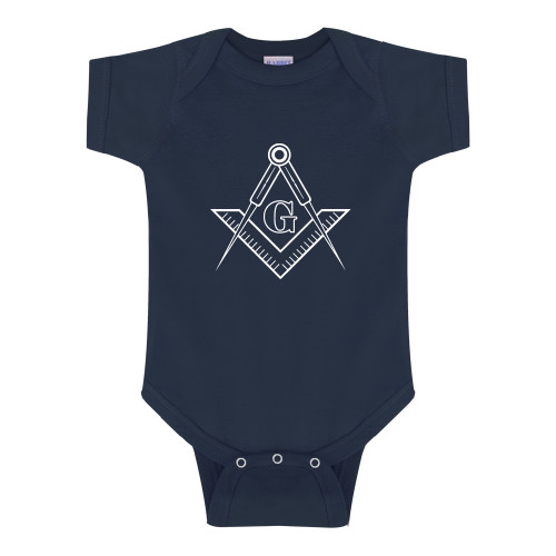  Navy Infant Onesie - G Compass Logo