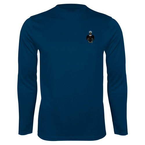  Navy Performance Long Sleeve Shirt - 33 Deus Meumque Jus