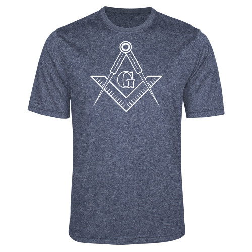  Navy Heather Performance Contender Tee - G Compass Logo
