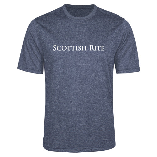  Navy Heather Performance Contender Tee - Scottish Rite Wordmark
