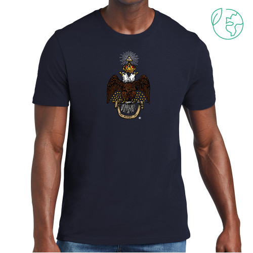  Allmade Navy Organic Cotton Tee - 33 Deus Meumque Jus