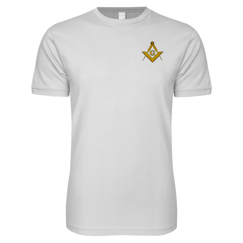  Next Level White SoftStyle T Shirt - G Compass Logo
