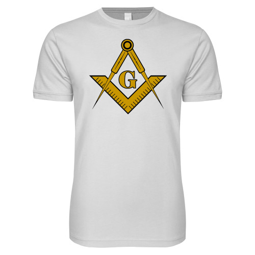  Next Level White SoftStyle T Shirt - G Compass Logo
