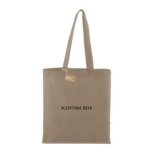  Recycled Cotton Twill Natural Tote - Scottish Rite Wordmark