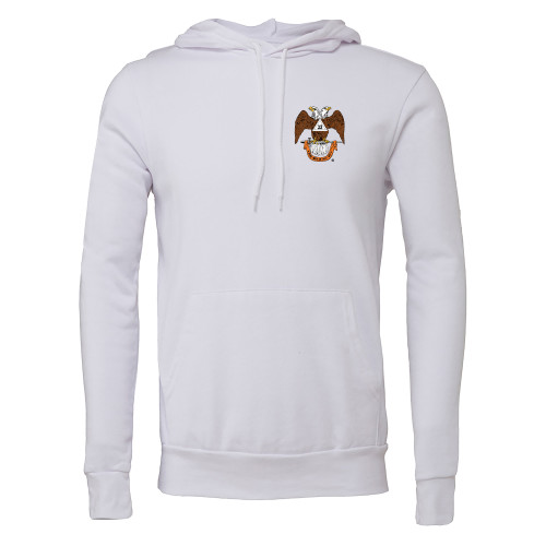  Bella + Canvas White Fleece Hood - 32 Spes Mea in Deo