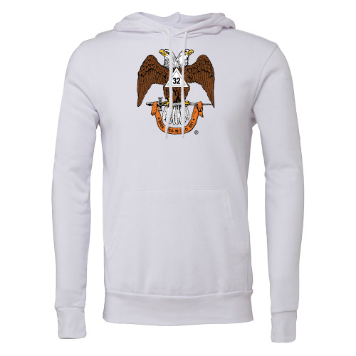  Bella + Canvas White Fleece Hood - 32 Spes Mea in Deo