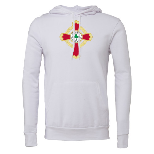  Bella + Canvas White Fleece Hood - Court of Honour