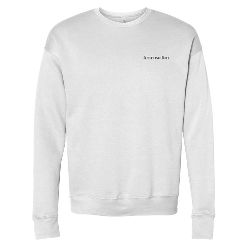 Main Image for  Bella + Canvas White Fleece Crew