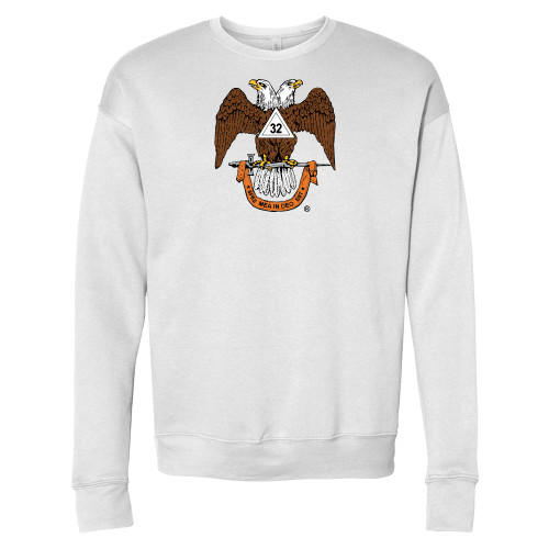  Bella + Canvas White Fleece Crew - 32 Spes Mea in Deo