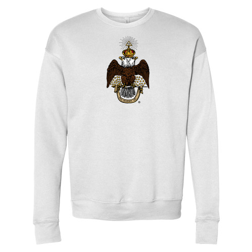 Main Image for  Bella + Canvas White Fleece Crew