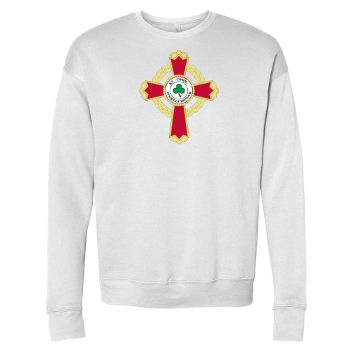 Main Image for  Bella + Canvas White Fleece Crew