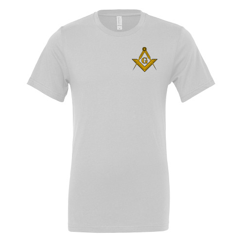  Bella + Canvas White Jersey Cotton T Shirt - G Compass Logo