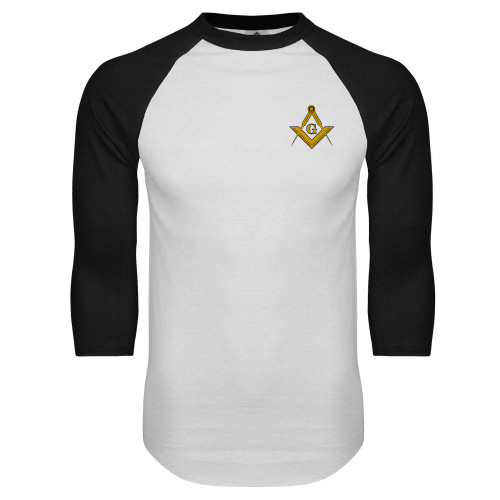Main Image for  White/Black Raglan Baseball T Shirt