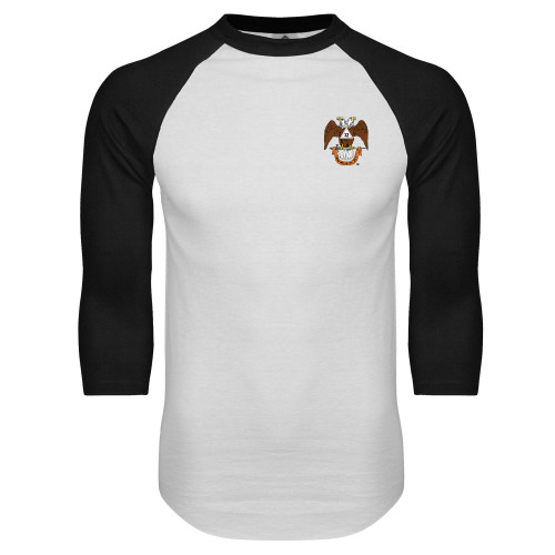 Main Image for  White/Black Raglan Baseball T Shirt