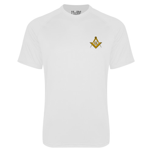 Under Armour White Tech Tee - G Compass Logo