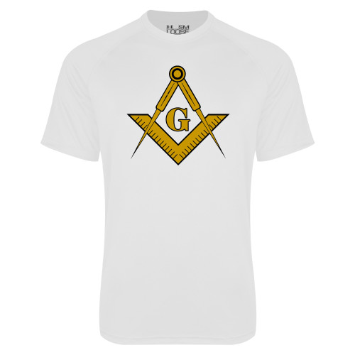  Under Armour White Tech Tee - G Compass Logo