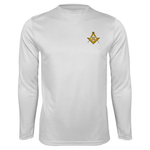 Main Image for  White Performance Long Sleeve Shirt
