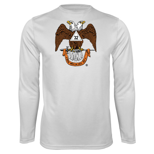 Main Image for  White Performance Long Sleeve Shirt
