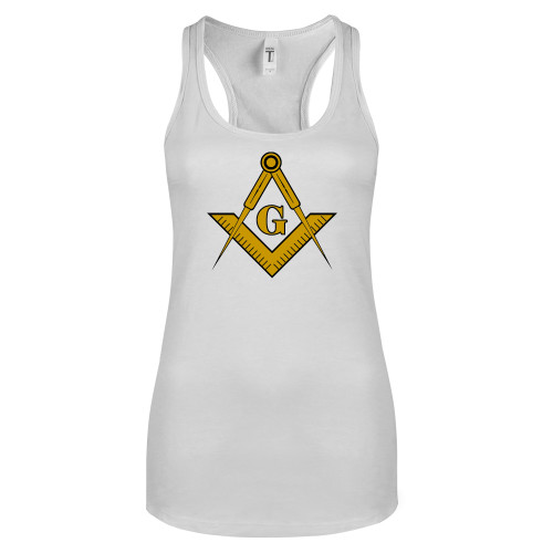  Next Level Racerback Tank White - G Compass Logo