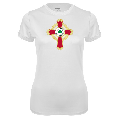  Womens White Performance Tee - Court of Honour