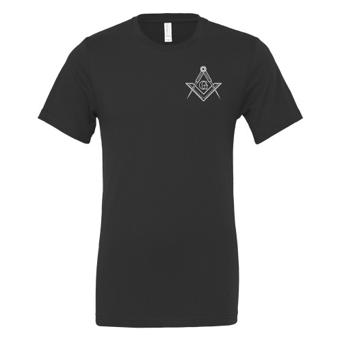  Bella + Canvas Black Jersey Cotton T Shirt - G Compass Logo