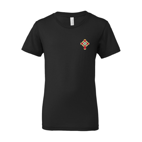  Bella + Canvas Youth Black Jersey T Shirt - Court of Honour