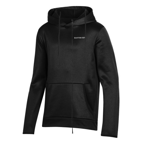  Under Armour Youth Black Fleece Hoodie - Scottish Rite Wordmark