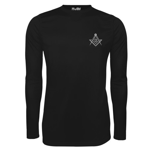  Under Armour Black Long Sleeve Tech Tee - G Compass Logo